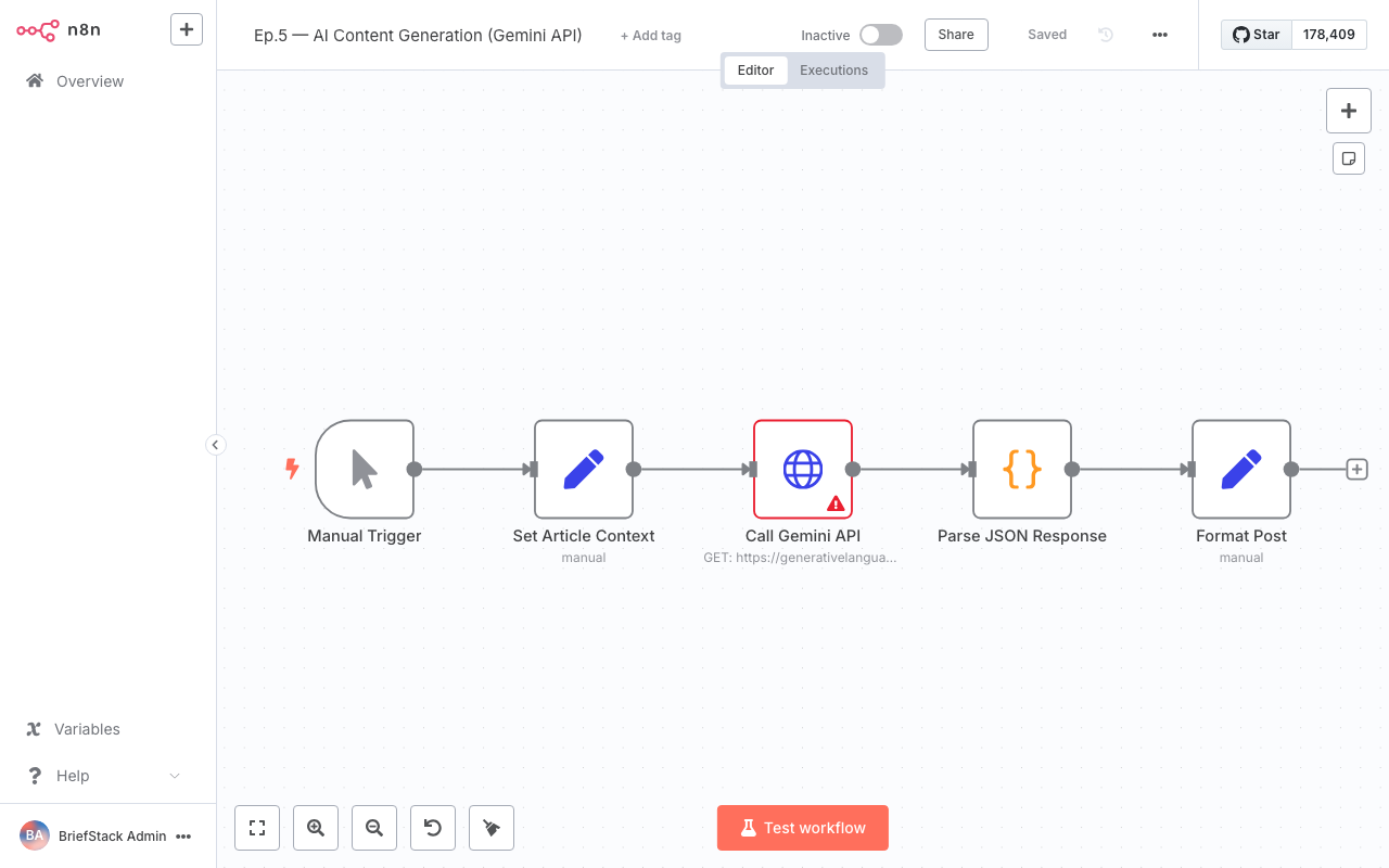 workflow-editor screenshot
