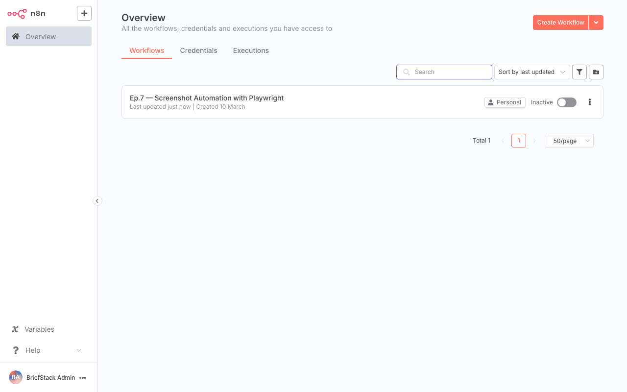 dashboard screenshot