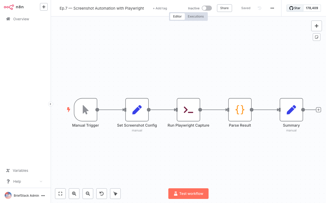 workflow-editor screenshot
